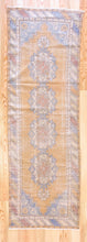Load image into Gallery viewer, 3x9 Vintage Western Anatolian Oushak Style &#39;Isparta&#39; Turkish Runner Geometric Medallion Design Muted Colors Kitchen Runner | SKU 540
