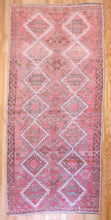 Load image into Gallery viewer, 5x11 Vintage South Eastern Anatolian Oushak Style &#39;Antep&#39; Turkish Area Rug Symmetrical Diamond Design with Alternating Motifs | SKU 545
