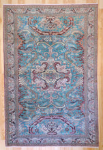 Load image into Gallery viewer, 6x10 Vintage Central Anatolian &#39;Kayseri&#39; Turkish Area Rug Bold Medallion Green Field Geometric &#39;Adler&#39; Design | SKU 546
