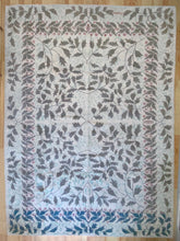 Load image into Gallery viewer, 9x12 Vintage Western Anatolian &#39;Zeki Muren&#39; Turkish Area Rug | All Over Symmetrically Designed Leaves on Light Background &#39;Zeki Muren&#39; Signed | SKU 555
