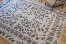 Load image into Gallery viewer, 9x12 Vintage Western Anatolian &#39;Zeki Muren&#39; Turkish Area Rug | All Over Symmetrically Designed Leaves on Light Background &#39;Zeki Muren&#39; Signed | SKU 555
