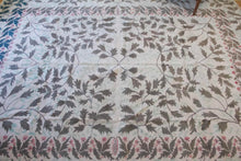Load image into Gallery viewer, 9x12 Vintage Western Anatolian &#39;Zeki Muren&#39; Turkish Area Rug | All Over Symmetrically Designed Leaves on Light Background &#39;Zeki Muren&#39; Signed | SKU 555
