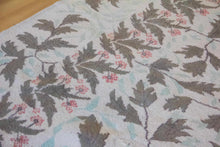 Load image into Gallery viewer, 9x12 Vintage Western Anatolian &#39;Zeki Muren&#39; Turkish Area Rug | All Over Symmetrically Designed Leaves on Light Background &#39;Zeki Muren&#39; Signed | SKU 555
