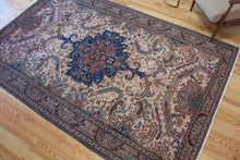 Load image into Gallery viewer, 7x10 Vintage Central Anatolian &#39;Kayseri&#39; Turkish Area Rug | Natural Colors Bold Medallion Geometric Design Stylized Border | SKU 559
