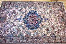 Load image into Gallery viewer, 7x10 Vintage Central Anatolian &#39;Kayseri&#39; Turkish Area Rug | Natural Colors Bold Medallion Geometric Design Stylized Border | SKU 559
