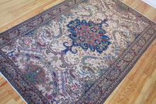 Load image into Gallery viewer, 7x10 Vintage Central Anatolian &#39;Kayseri&#39; Turkish Area Rug | Natural Colors Bold Medallion Geometric Design Stylized Border | SKU 559
