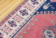 Load image into Gallery viewer, 3x5 Vintage Central Anatolian &#39;Aksaray&#39; Turkish Area Rug with single niche design stylized figures muted colors geometric border | SKU 565
