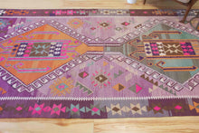 Load image into Gallery viewer, 5x11 Vintage Western Anatolian &#39;Eskişehir&#39; Turkish Kilim Area Rug Double Diamond Tribal Geometric Tribal Design Protective Symbols | SKU 569
