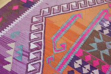 Load image into Gallery viewer, 5x11 Vintage Western Anatolian &#39;Eskişehir&#39; Turkish Kilim Area Rug Double Diamond Tribal Geometric Tribal Design Protective Symbols | SKU 569
