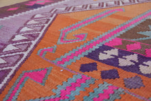 Load image into Gallery viewer, 5x11 Vintage Western Anatolian &#39;Eskişehir&#39; Turkish Kilim Area Rug Double Diamond Tribal Geometric Tribal Design Protective Symbols | SKU 569

