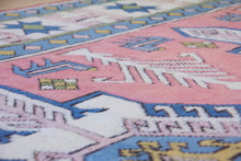 Load image into Gallery viewer, 6x10 Vintage Central Anatolian Oushak Style &#39;Sultanhan&#39; Turkish Area Rug | Triple Medallion Soft Field Colors Geometric Design | SKU 581
