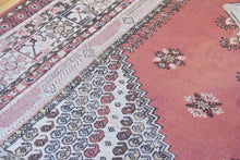 Load image into Gallery viewer, 7x11 Vintage Western Anatolian &#39;Kula&#39; Turkish Area Rug | Diamond Medallion Spacious Field Symmetrical Geometric Design Soft Colors | SKU 589
