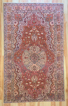 Load image into Gallery viewer, 6x10 Vintage Central Anatolian &#39;Kayseri&#39; Turkish Area Rug | Vibrant Colors Bold Medallion Symmetrical All Over Floral Design | SKU 590
