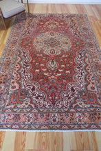 Load image into Gallery viewer, 6x10 Vintage Central Anatolian &#39;Kayseri&#39; Turkish Area Rug | Vibrant Colors Bold Medallion Symmetrical All Over Floral Design | SKU 590
