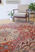Load image into Gallery viewer, 6x10 Vintage Central Anatolian &#39;Kayseri&#39; Turkish Area Rug | Vibrant Colors Bold Medallion Symmetrical All Over Floral Design | SKU 590
