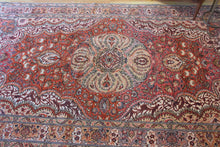 Load image into Gallery viewer, 6x10 Vintage Central Anatolian &#39;Kayseri&#39; Turkish Area Rug | Vibrant Colors Bold Medallion Symmetrical All Over Floral Design | SKU 590
