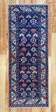Load image into Gallery viewer, 3x8 Vintage Central Anatolian Caucasian &#39;Shirvan&#39; Style Turkish Runner Symmetrical Geometric Design Bold Colors | SKU 593
