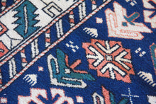 Load image into Gallery viewer, 3x8 Vintage Central Anatolian Caucasian &#39;Shirvan&#39; Style Turkish Runner Symmetrical Geometric Design Bold Colors | SKU 593
