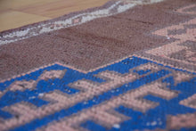 Load image into Gallery viewer, 3x12 Vintage South Eastern Anatolian &#39;Herki&#39; Turkish Runner | Multiple Geometric Medallions Earthy Colors Stylized Border | SKU 607
