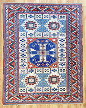 Load image into Gallery viewer, 7x8 Vintage Central Anatolian &#39;Aksaray&#39; Turkish Area Rug Bold Medallion Geometric Design Stylized Field Motifs Geometric Border | SKU 611
