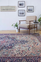 Load image into Gallery viewer, 7x10 Vintage Central Anatolian &#39;Kayseri&#39; Turkish Area Rug | Bold Medallion Intricate Floral Design Stylized Field Motifs Palmette Floral Design | SKU 618
