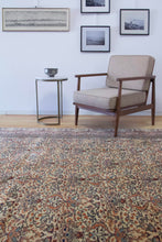 Load image into Gallery viewer, 8x12 Vintage Central Anatolian &#39;Kayseri&#39; Turkish Area Rug | Allover Symmetrical Floral Design with Palmettes and Vines Intricate Border | SKU 641
