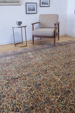 Load image into Gallery viewer, 8x12 Vintage Central Anatolian &#39;Kayseri&#39; Turkish Area Rug | Allover Symmetrical Floral Design with Palmettes and Vines Intricate Border | SKU 641
