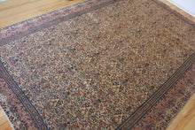 Load image into Gallery viewer, 8x12 Vintage Central Anatolian &#39;Kayseri&#39; Turkish Area Rug | Allover Symmetrical Floral Design with Palmettes and Vines Intricate Border | SKU 641
