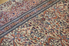 Load image into Gallery viewer, 8x12 Vintage Central Anatolian &#39;Kayseri&#39; Turkish Area Rug | Allover Symmetrical Floral Design with Palmettes and Vines Intricate Border | SKU 641
