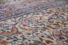 Load image into Gallery viewer, 8x12 Vintage Central Anatolian &#39;Kayseri&#39; Turkish Area Rug | Allover Symmetrical Floral Design with Palmettes and Vines Intricate Border | SKU 641

