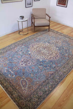 Load image into Gallery viewer, 7x10 Vintage Central Anatolian &#39;Kayseri&#39; Turkish Area Rug | Intricate Bold Medallion Embellished with Palmette and Vine Ornaments Placed on Floral Field Stylized Border | SKU 645
