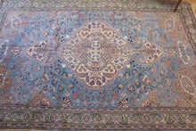 Load image into Gallery viewer, 7x10 Vintage Central Anatolian &#39;Kayseri&#39; Turkish Area Rug | Intricate Bold Medallion Embellished with Palmette and Vine Ornaments Placed on Floral Field Stylized Border | SKU 645
