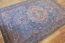 Load image into Gallery viewer, 7x10 Vintage Central Anatolian &#39;Kayseri&#39; Turkish Area Rug | Intricate Bold Medallion Embellished with Palmette and Vine Ornaments Placed on Floral Field Stylized Border | SKU 645
