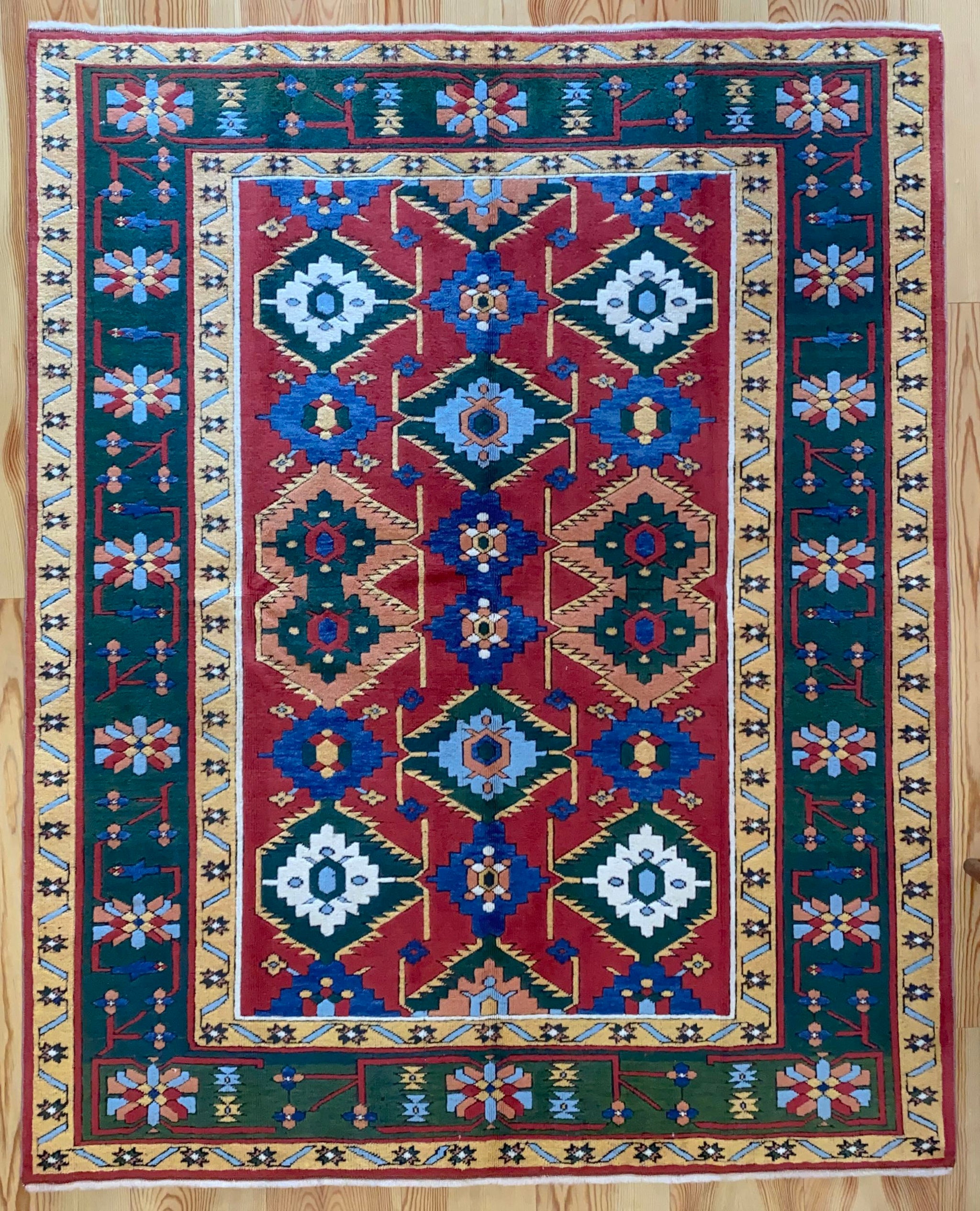 6x7 Vintage Central Anatolian 'Yoruk' Turkish Rug