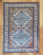 Load image into Gallery viewer, 4x5 Vintage Eastern Anatolian &#39;Kars&#39; Turkish Rug | Double &#39;Eagle&#39; Medallion Muted Colors | SKU 666
