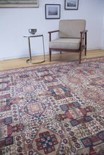 Load image into Gallery viewer, 7x12 Vintage Central Anatolian &#39;Katseri&#39; Oversized Turkish Rug | Symmetrical Intricate Geometric Design Earthy Colors  | SKU 669

