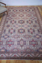 Load image into Gallery viewer, 7x12 Vintage Central Anatolian &#39;Katseri&#39; Oversized Turkish Rug | Symmetrical Intricate Geometric Design Earthy Colors  | SKU 669
