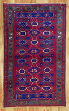 Load image into Gallery viewer, 4x6 Vintage Central Anatolian Turkish Rug | Bold Colors Symmetrical Geometric Design | SKU 676
