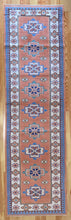 Load image into Gallery viewer, 3x9 Vintage Central Anatolian Turkish Runner Rug | Geometric Design Stylized Border Muted Colors | SKU 678
