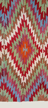 Load image into Gallery viewer, 4x5 Vintage Western Anatolian Turkish Kilim Rug | Colorful Geometric Design | SKU 718
