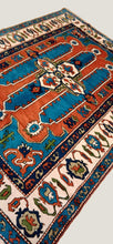 Load image into Gallery viewer, 6x8 Vintage Western Anatolian &#39;Balıkesir&#39; Turkish Hand Knotted Rug | Vibrant Colors Niche and Geometric Medallion Design | SKU 723
